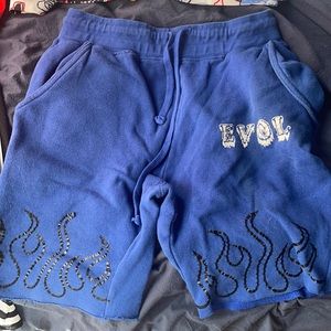 Blue flame shorts